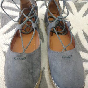 Gray espadrilles
